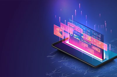 Data statistics. Web Banner. Graph and analytics data on isometric mobile phone. Modern landing page design. Data statistics. Web Banner. Graph and analytics data on isometric mobile phone. Modern landing page design.