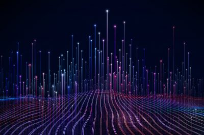 Abstract dot point connect with gradient line Abstract dot point connect with gradient line