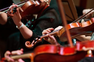 Hands of a woman playing the violin Hands of a woman playing the violin