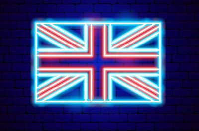 Great Britain Flag Neon Sign Great Britain Flag Neon Sign