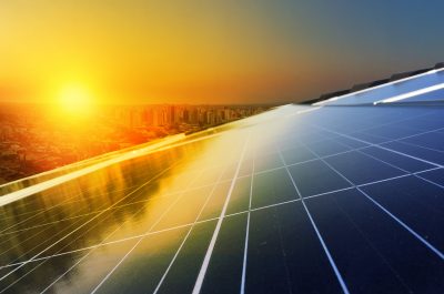 Solar Panel Photovoltaic installation on a Roof, alternative electricity source Solar Panel Photovoltaic installation on a Roof, alternative electricity source