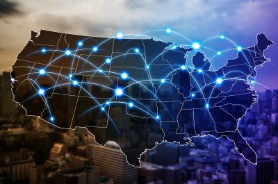 Communication network of United States of America. Communication network of United States of America.