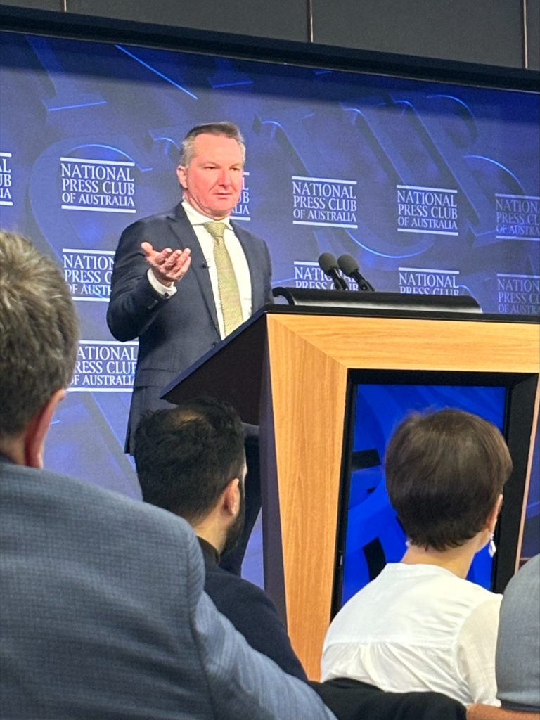 Minister Bowen at the National Press Club